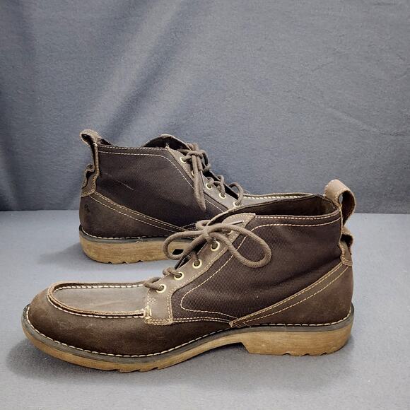 Timberland Boots Men 11 Brown Leather Earthkeepers Ortholite Lace Up Chukka main image 11
